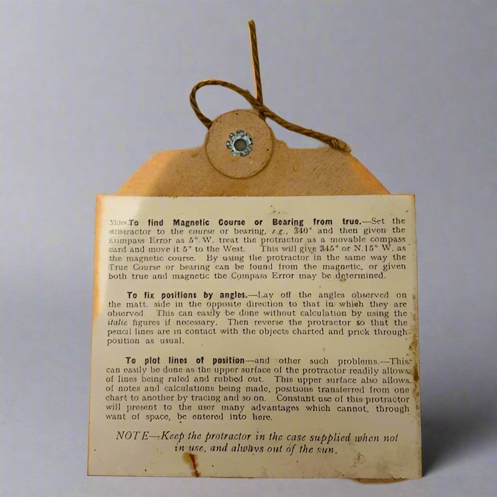 British A.M Douglas Combined Protractor and Paralell Ruler
