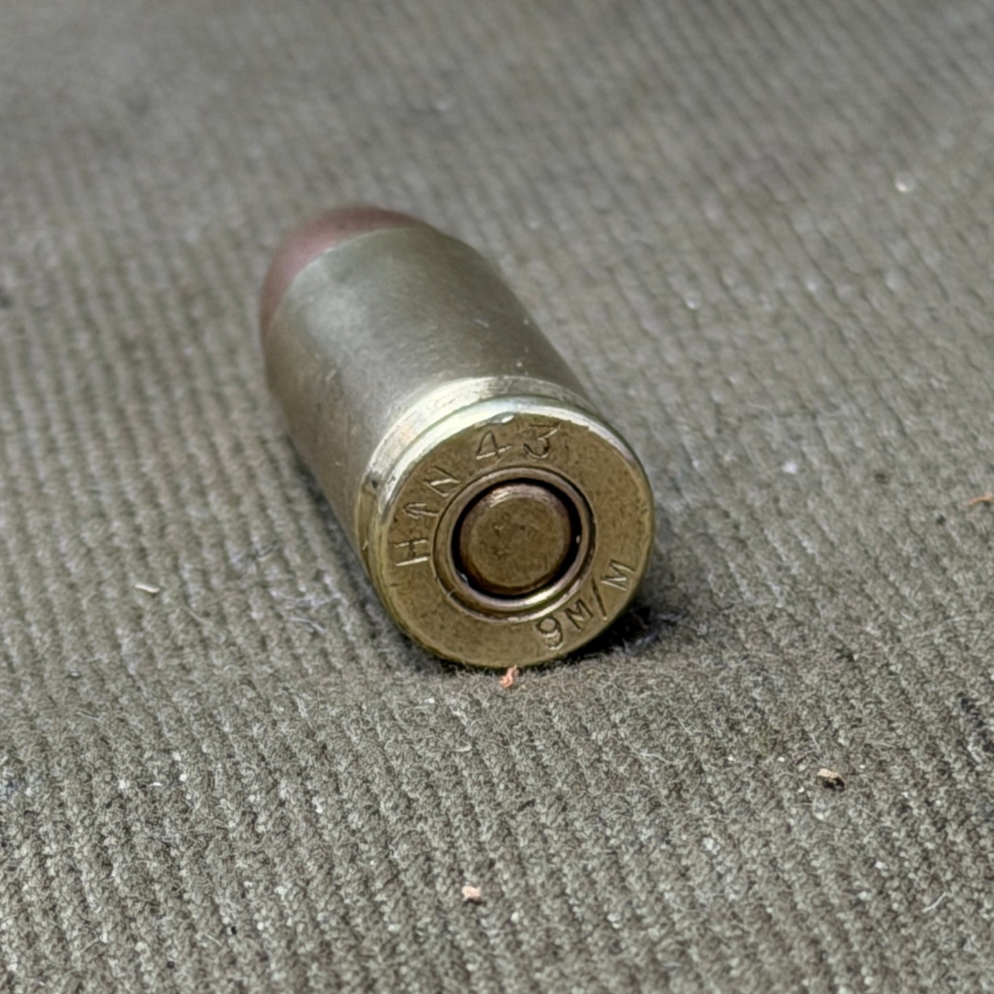 9mm INERT British 1943 HN - Royal Ordnance Factory, Hirwaun, S.Wales