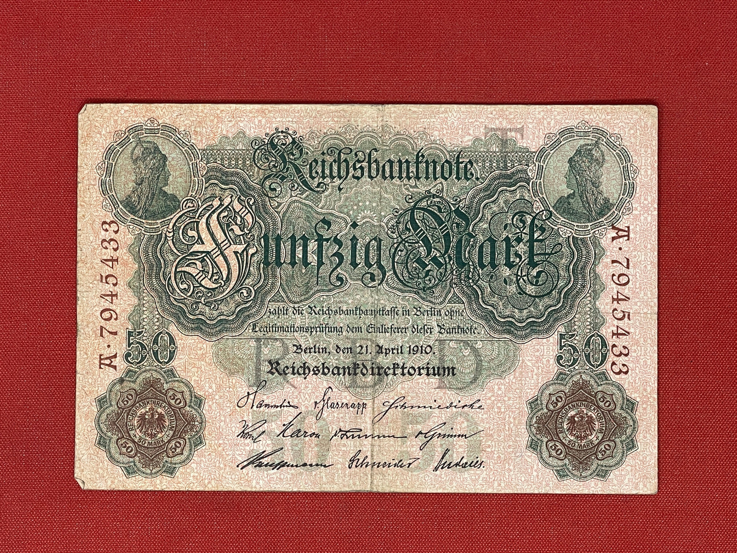 Germany. Imperial Bank. 1883-1918. 50 Reichsmark