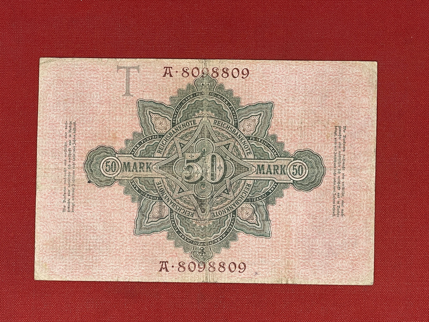 Imperial Bank. 1883-1918. 50 Reichsmark