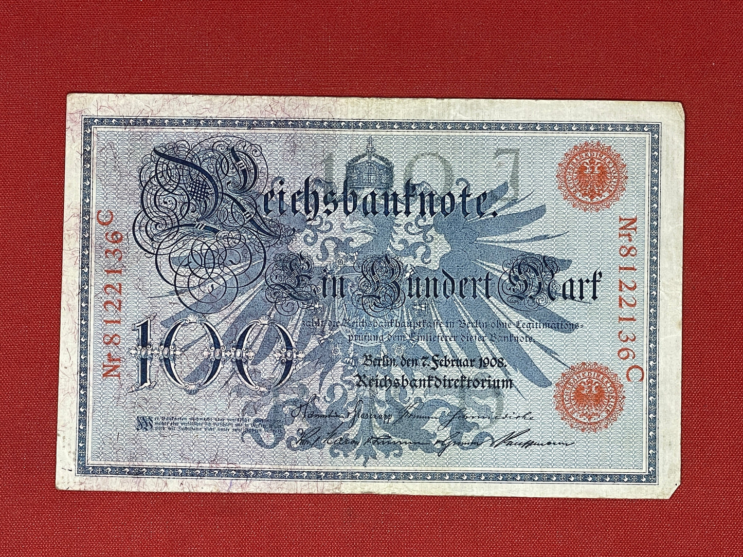 German 100 Reichsbanknote