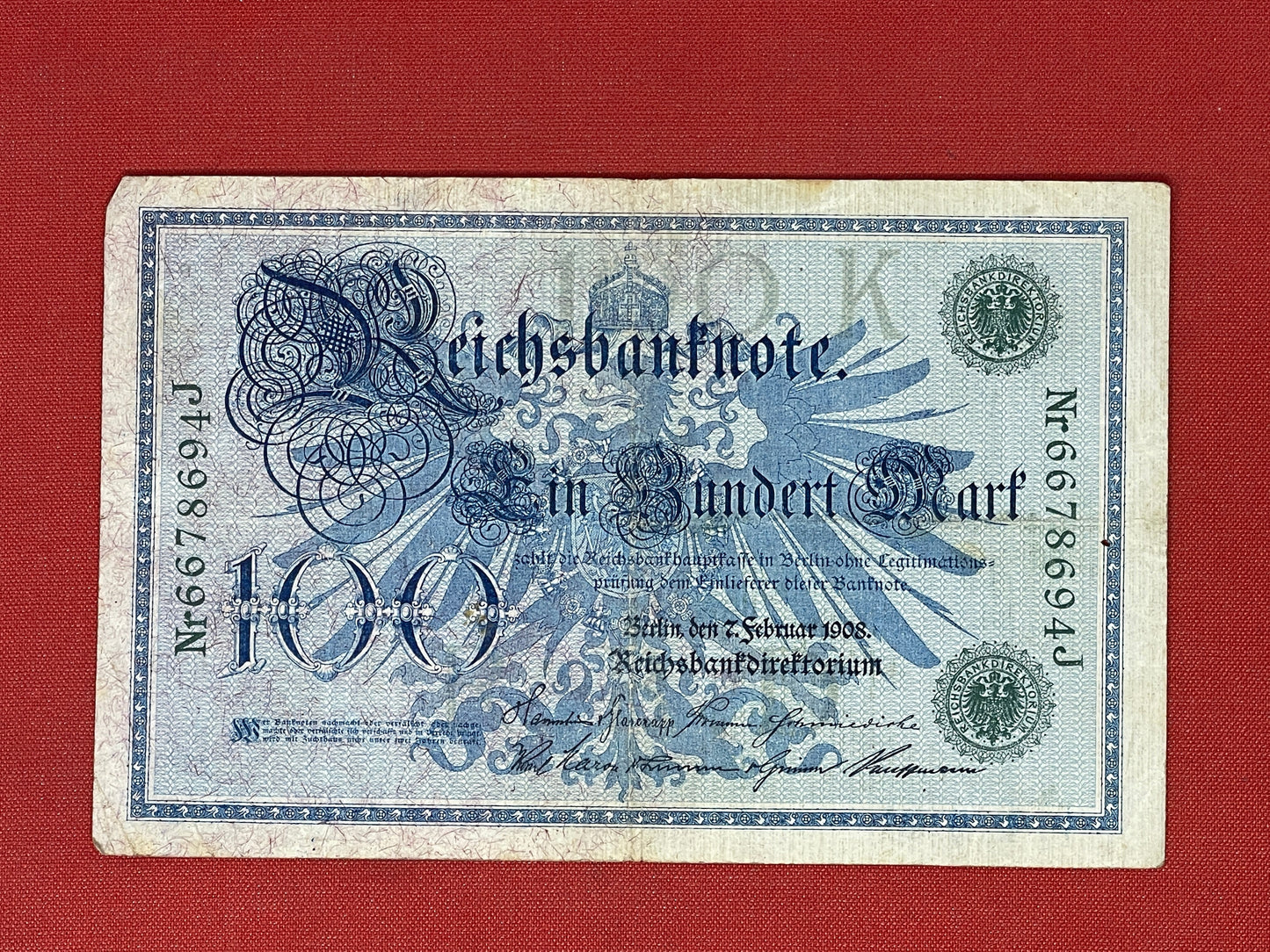 German 100 Reichsbanknote