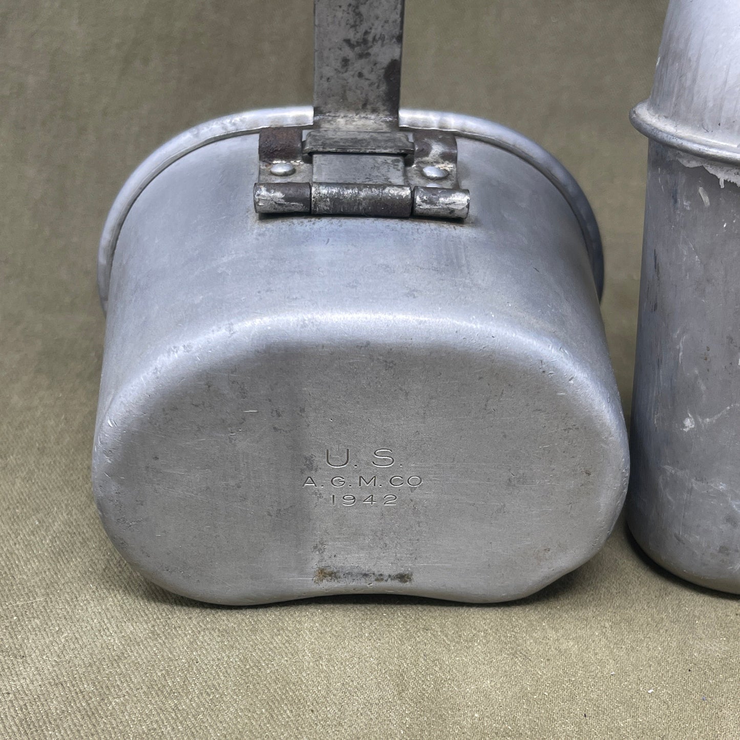 Original World War Two US Army Canteen, Cup and Cover