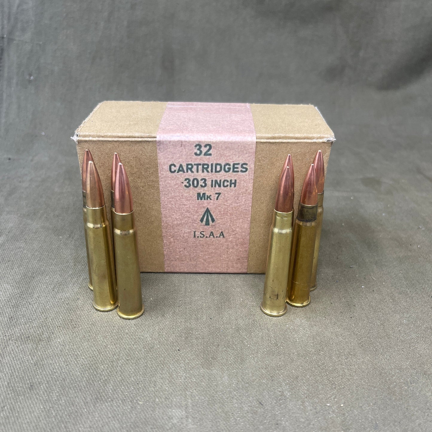 1 x 32 Round Box of Inert/ Display β .303 Lee Enfield Rounds