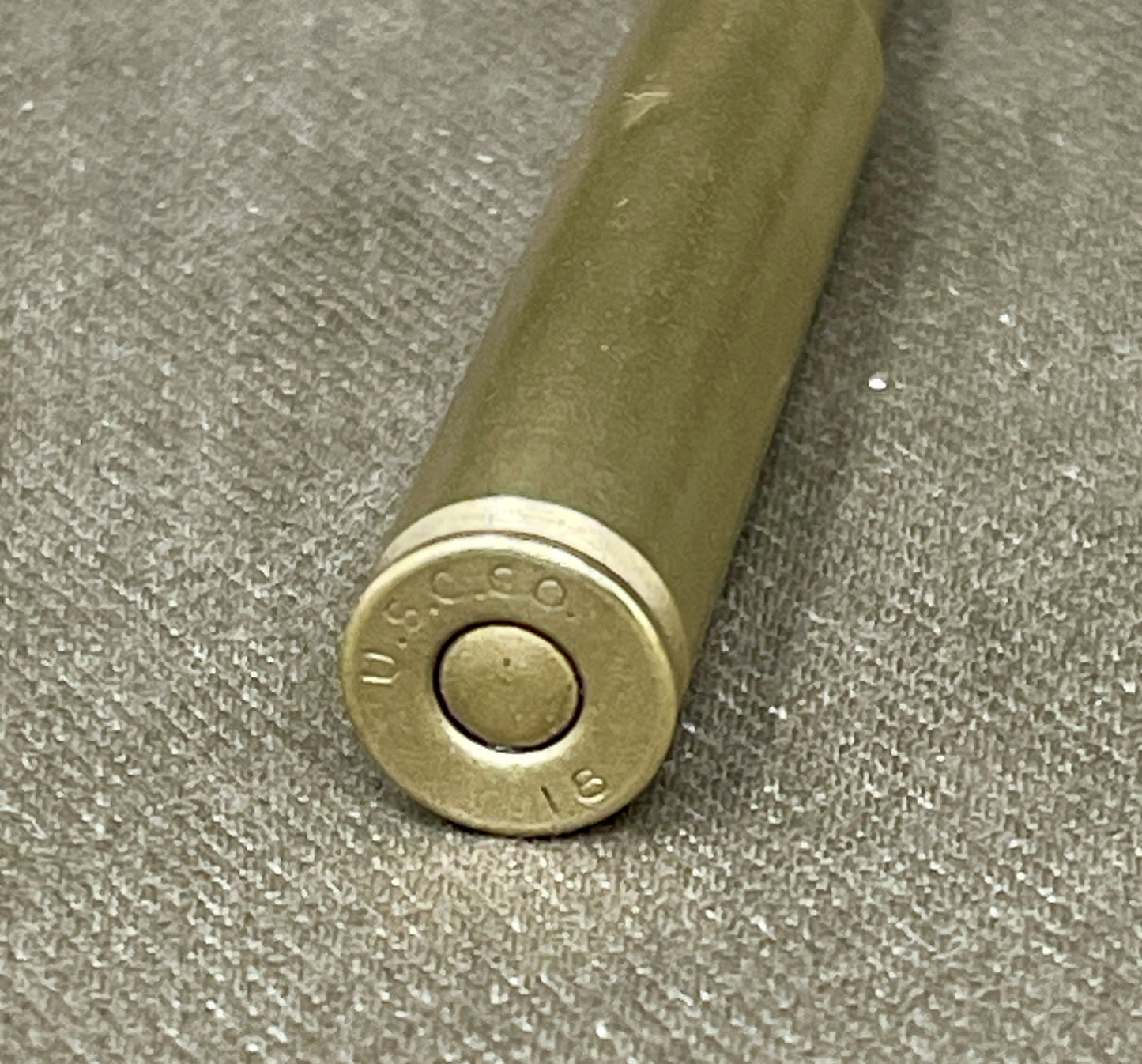 Original INERT .30-06 Round — U.S.C.Co 1918 Brass Cartridge