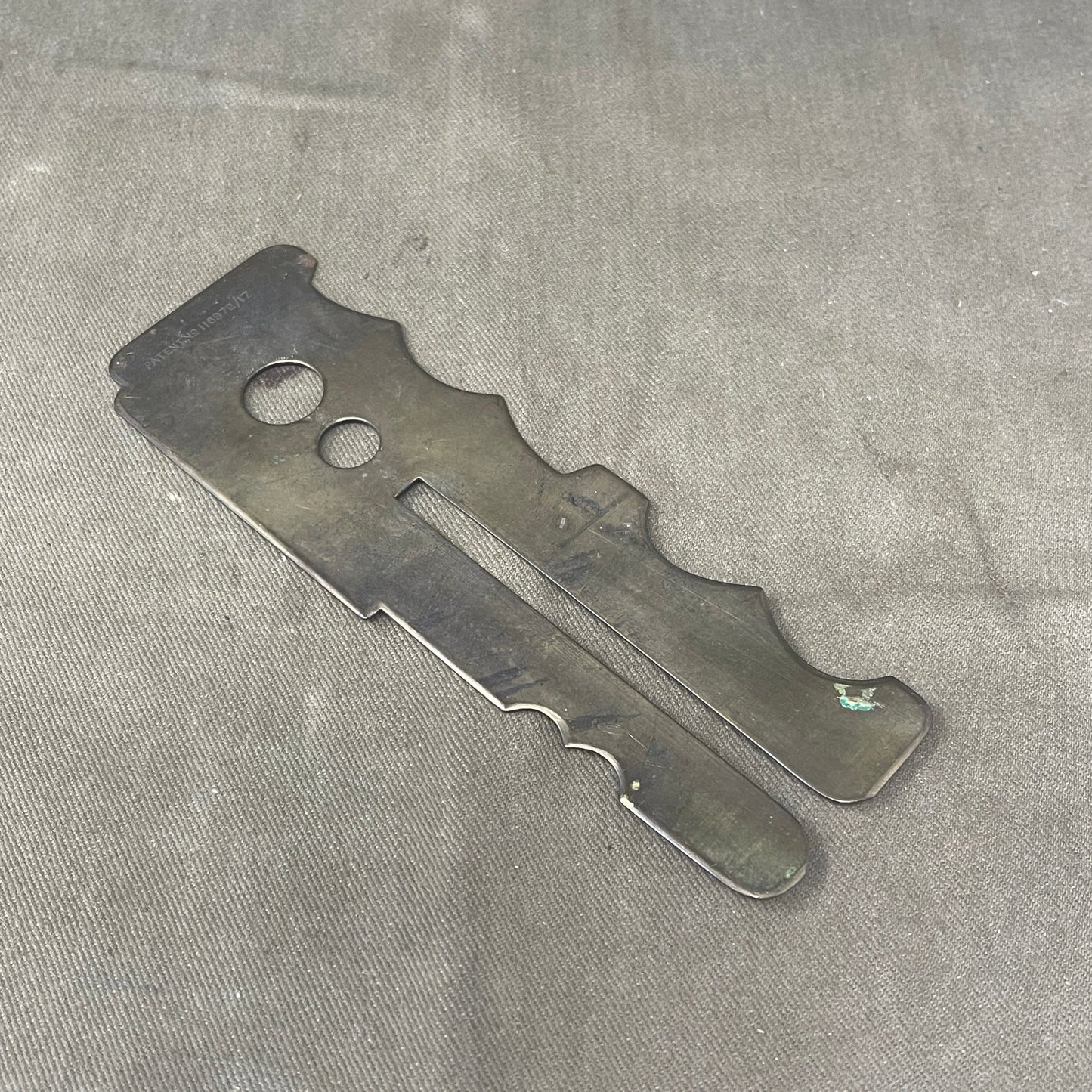 "Original WW1/2 British Army Brass Button Stick for Sale - Rare Military Collectible"