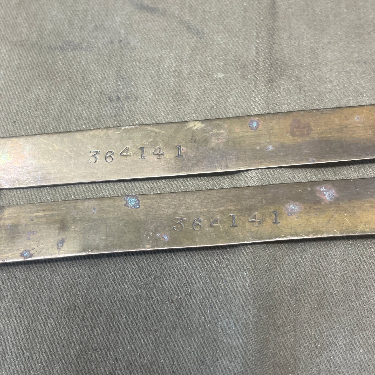 "Original WW1/2 British Army Brass Button Stick for Sale - Rare Military Collectible"