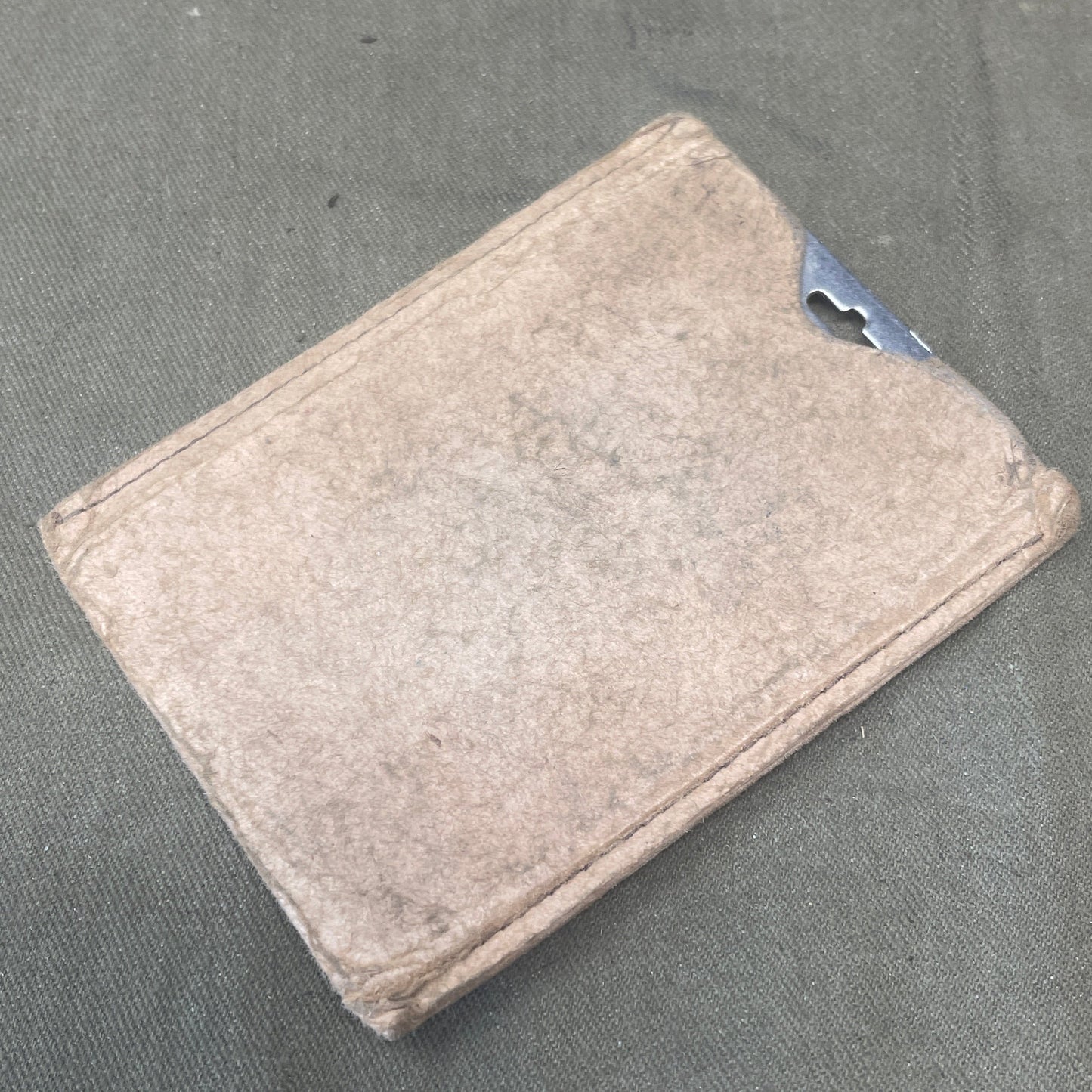 Original British Army Metal WW2 Mirror & Case