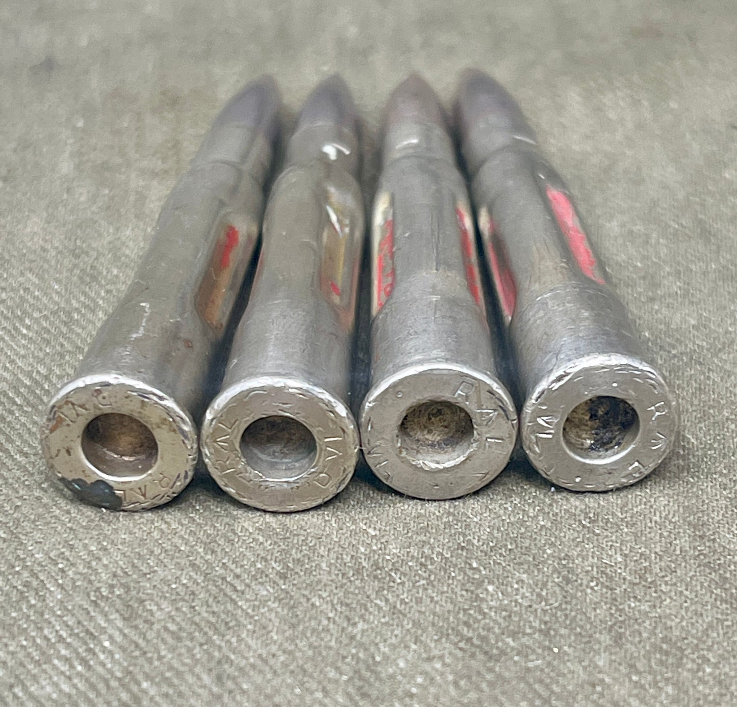 4 × Mixed Original .303 Drill Rounds – Military Training Ammunition