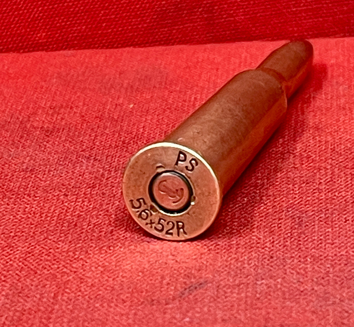 5.6×52R Inert Rifle Round – Oiled Primer – PS Manufacture