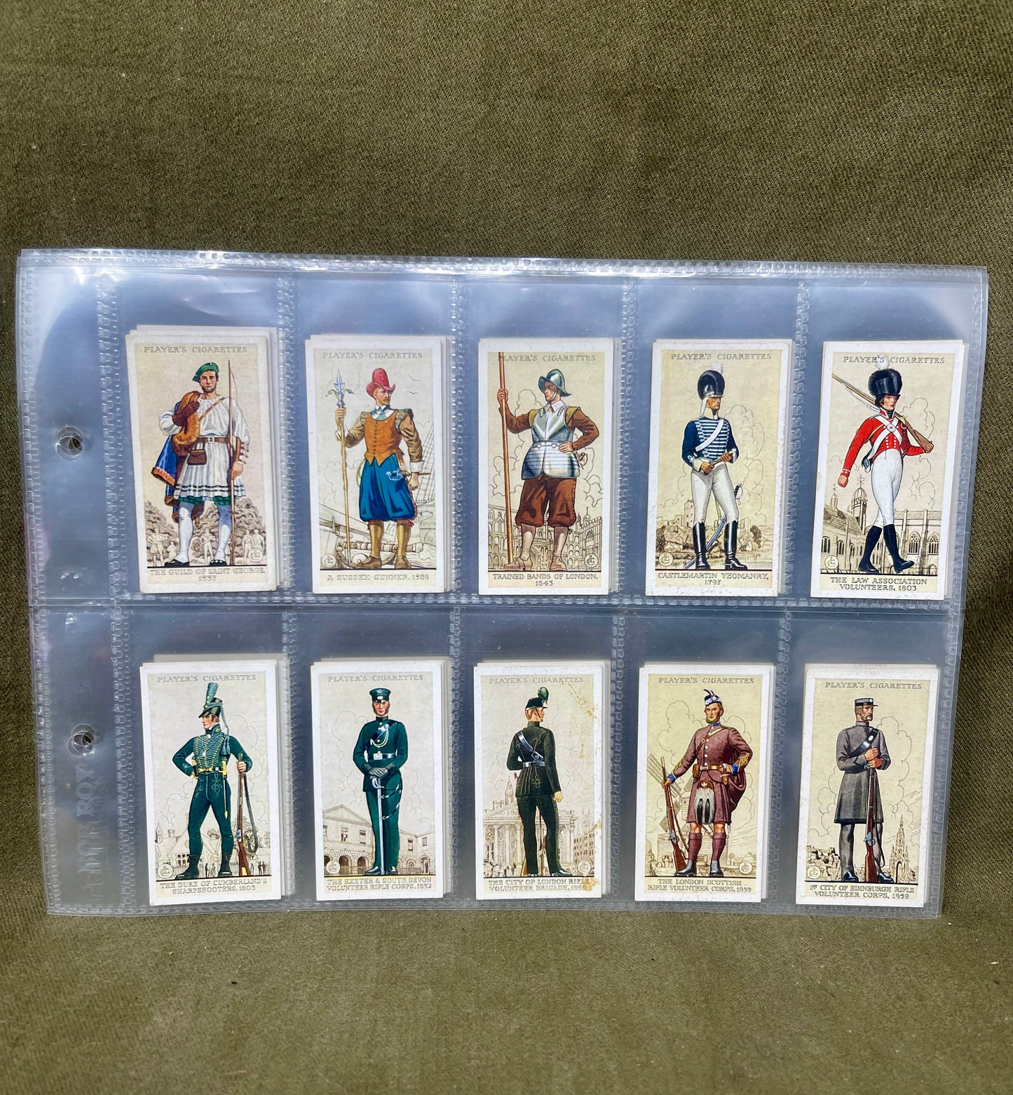 "John Player & Sons Uniforms of the Territorial Armyt Cigarette Cards – Collectible Military Memorabilia"