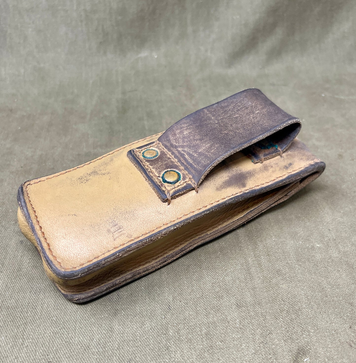 French Foreign Legion Weapon Cleaning Leather Pouch Set – c.1950