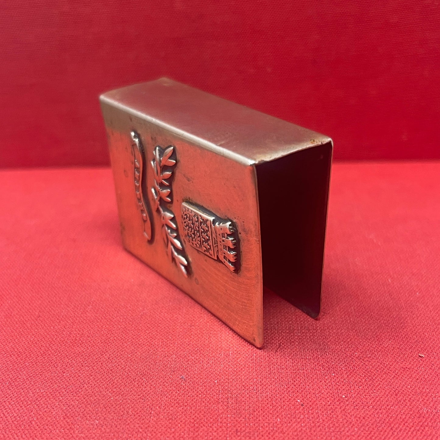 WW1 Brass Trench Art Matchbox Holder