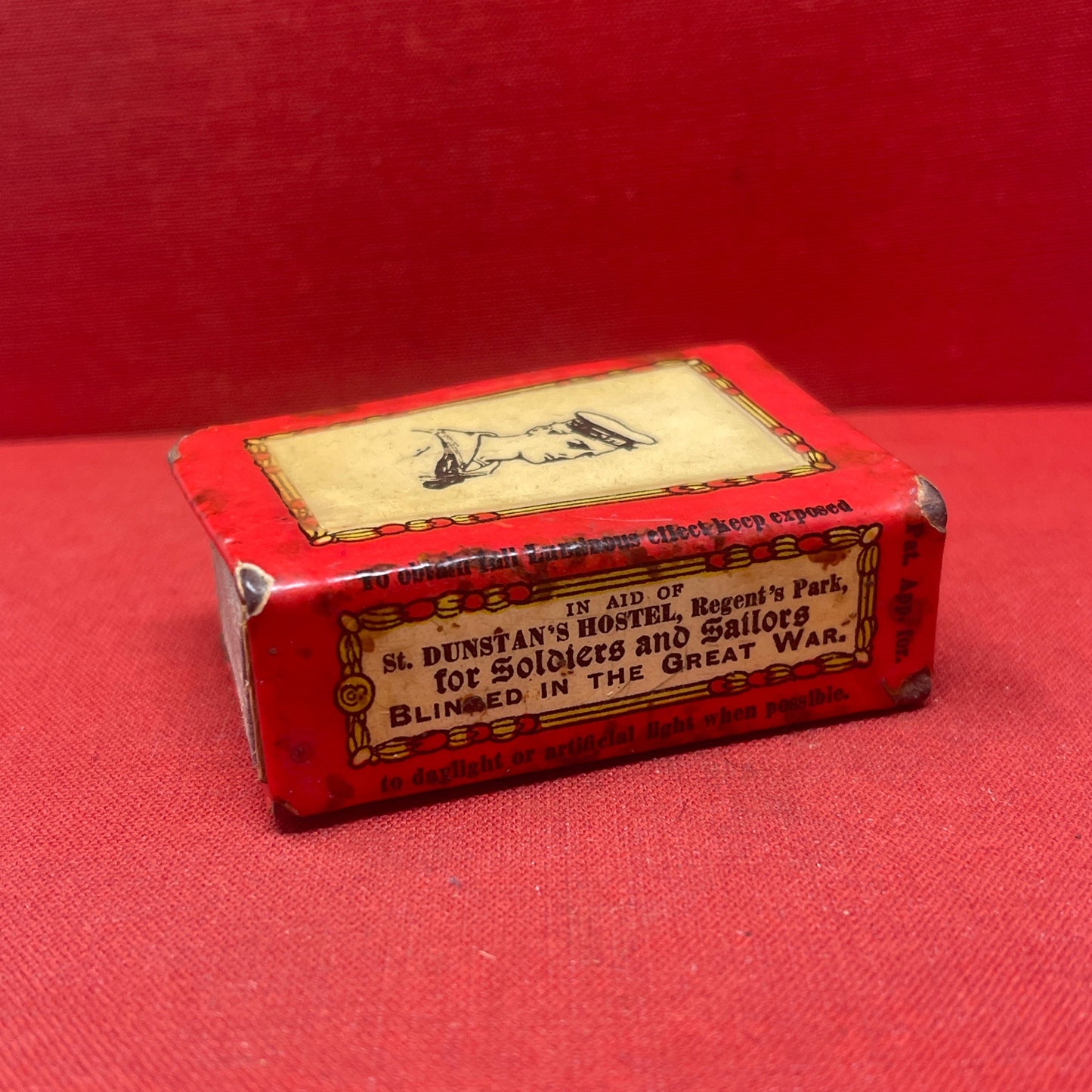 WW1 Souvenir Of The Great War Tommy Matchbox Holder