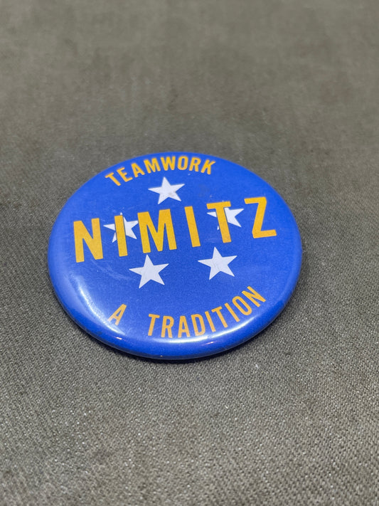 US Navy Aircraft Carrier USS Nimitz Teamwork Tradition Badge