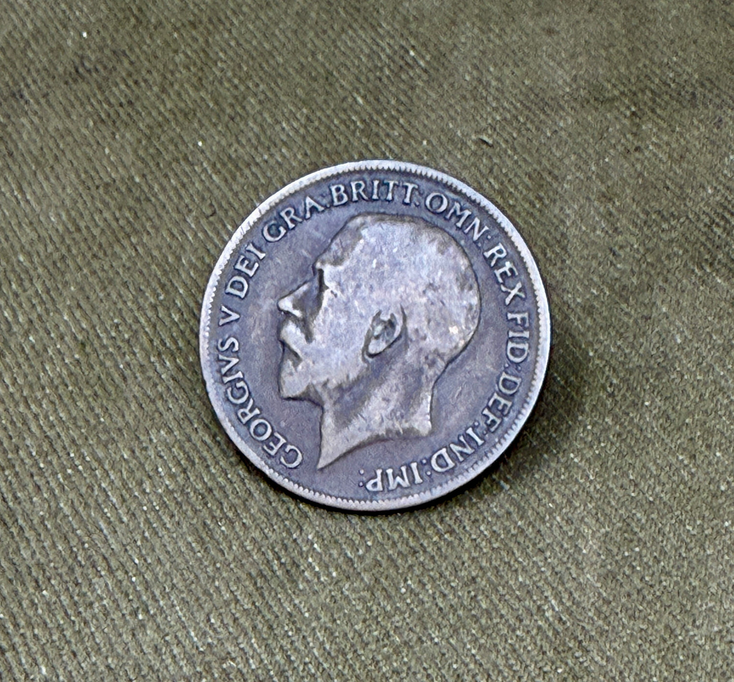 King George V One Penny dated 1919