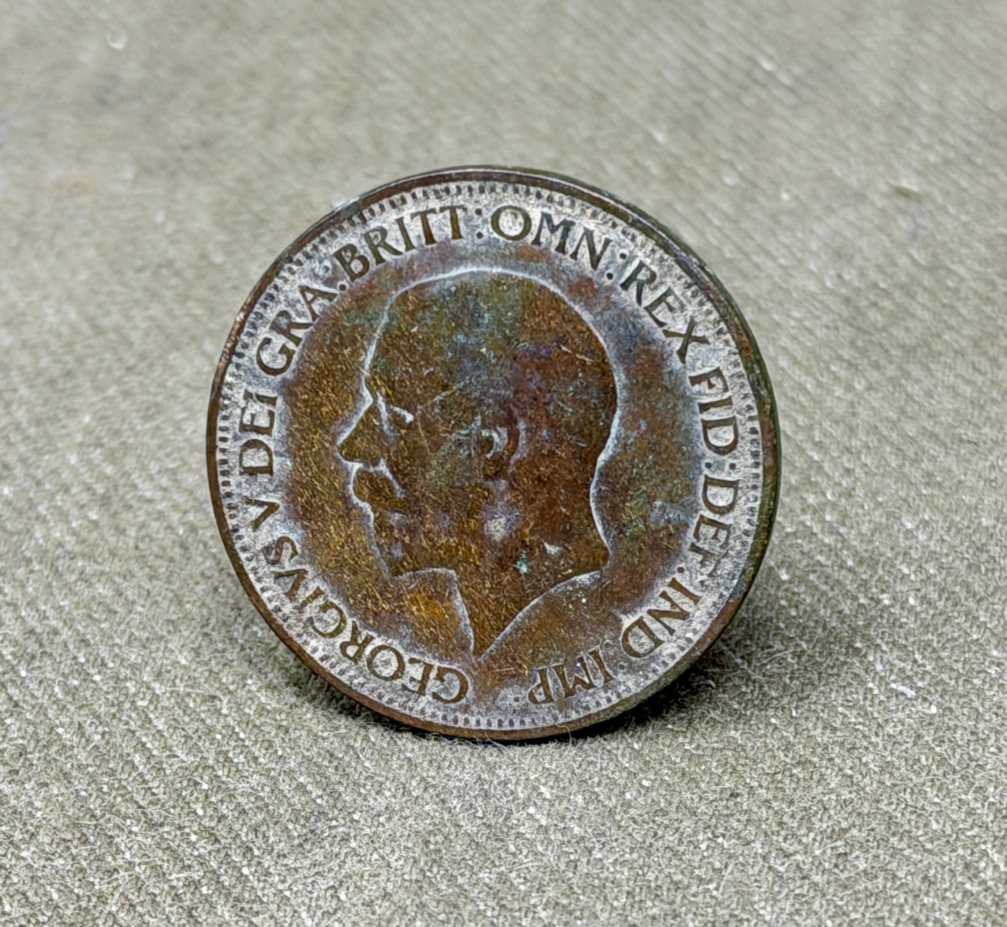 1931 King George V One Penny Coin – British Bronze Penny