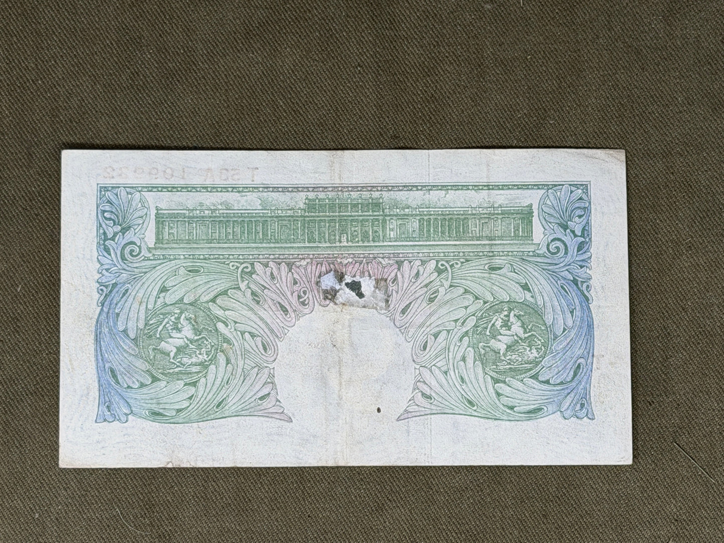 K.O. Peppiatt One Pound Note – Series "A" Britannia (Dugg. B238) T53A109932