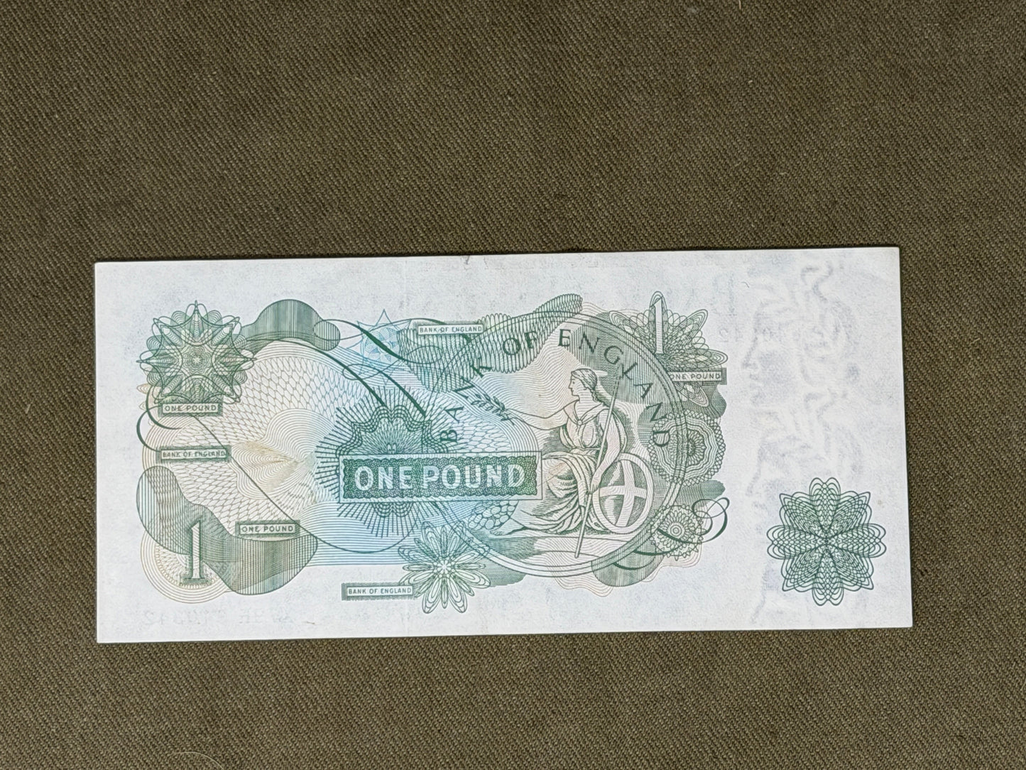 Bank of England £1 Banknote Signed J Page 1970 - 1980 ( Dugg B320 )