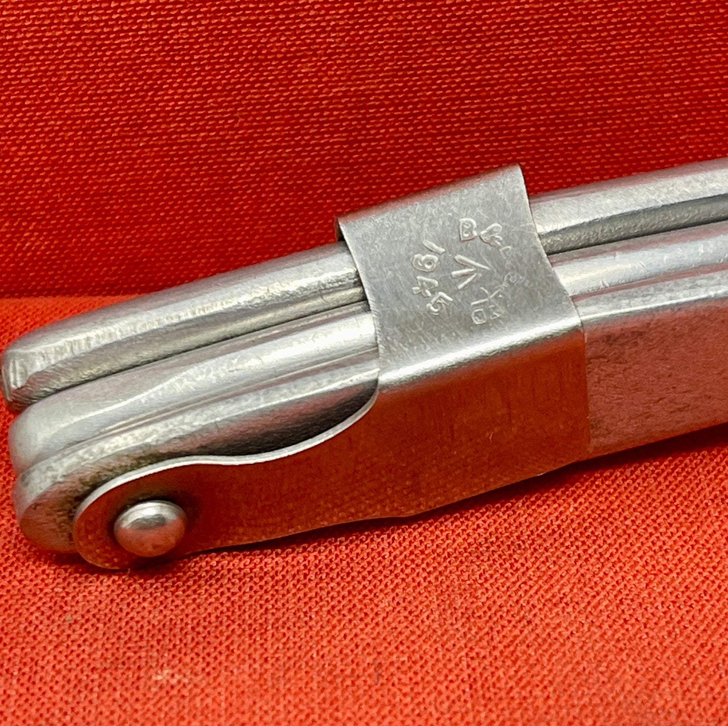 Knife, fork, and spoon set dated 1944 by S & J Sippel Ltd Sheffield