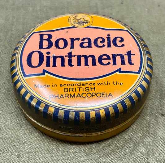 Vintage Boracic Ointment Tin Made in accordance with the British Pharmacopoeia