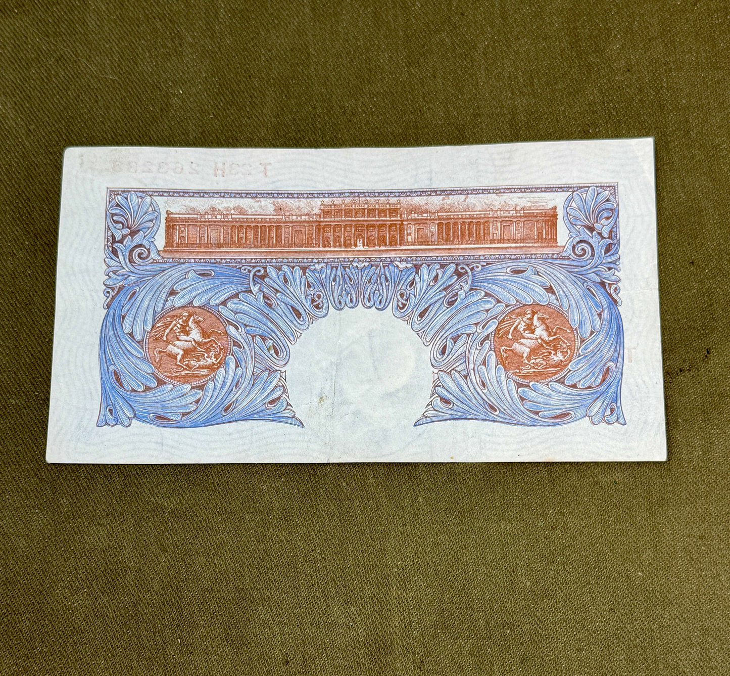 K.O. Peppiatt One Pound Emergency Issue Banknote T23H263233– British Treasury Note (Dugg. B249)