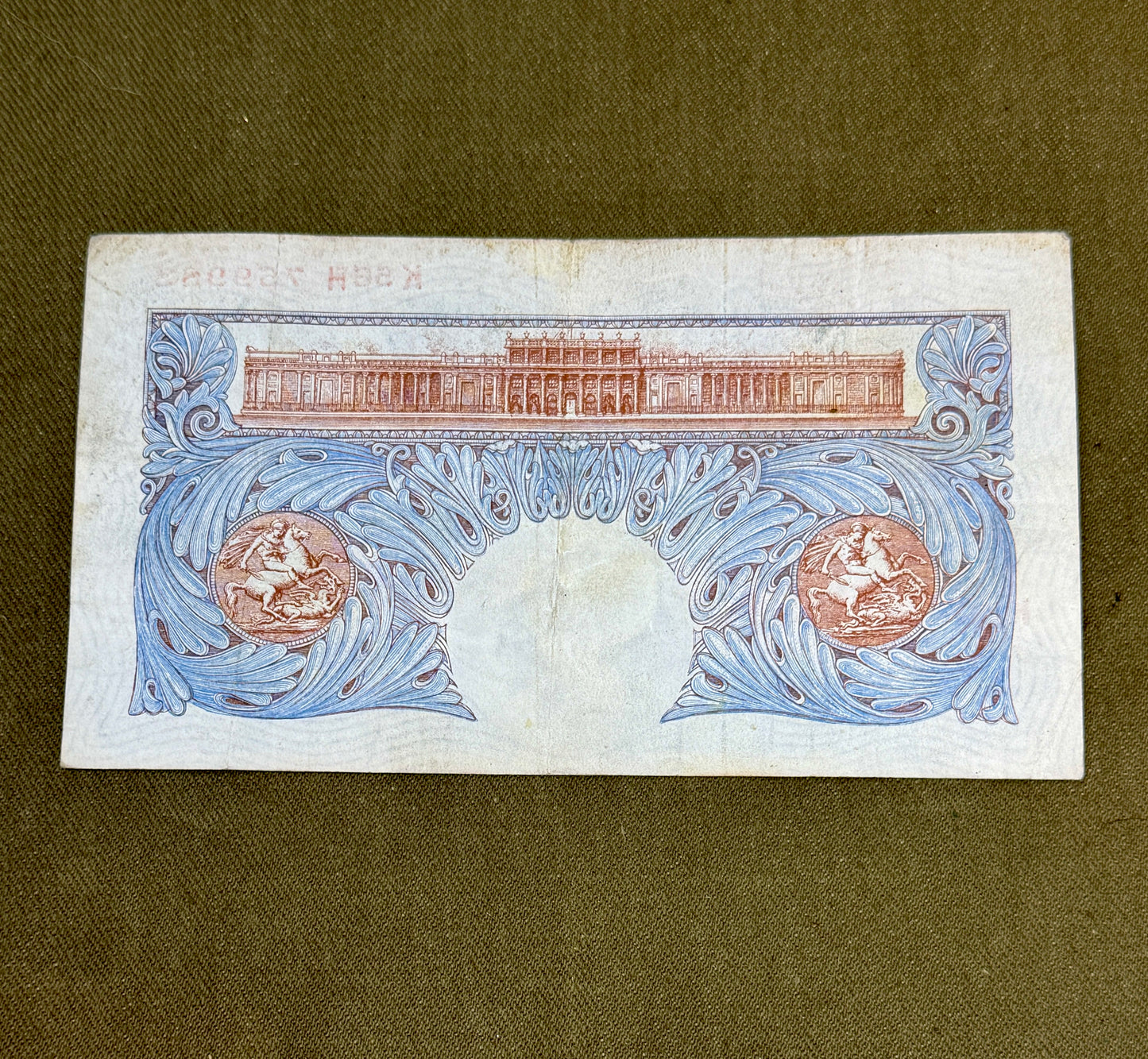 K.O. Peppiatt One Pound Emergency Issue Banknote K56H759982– British Treasury Note (Dugg. B249)