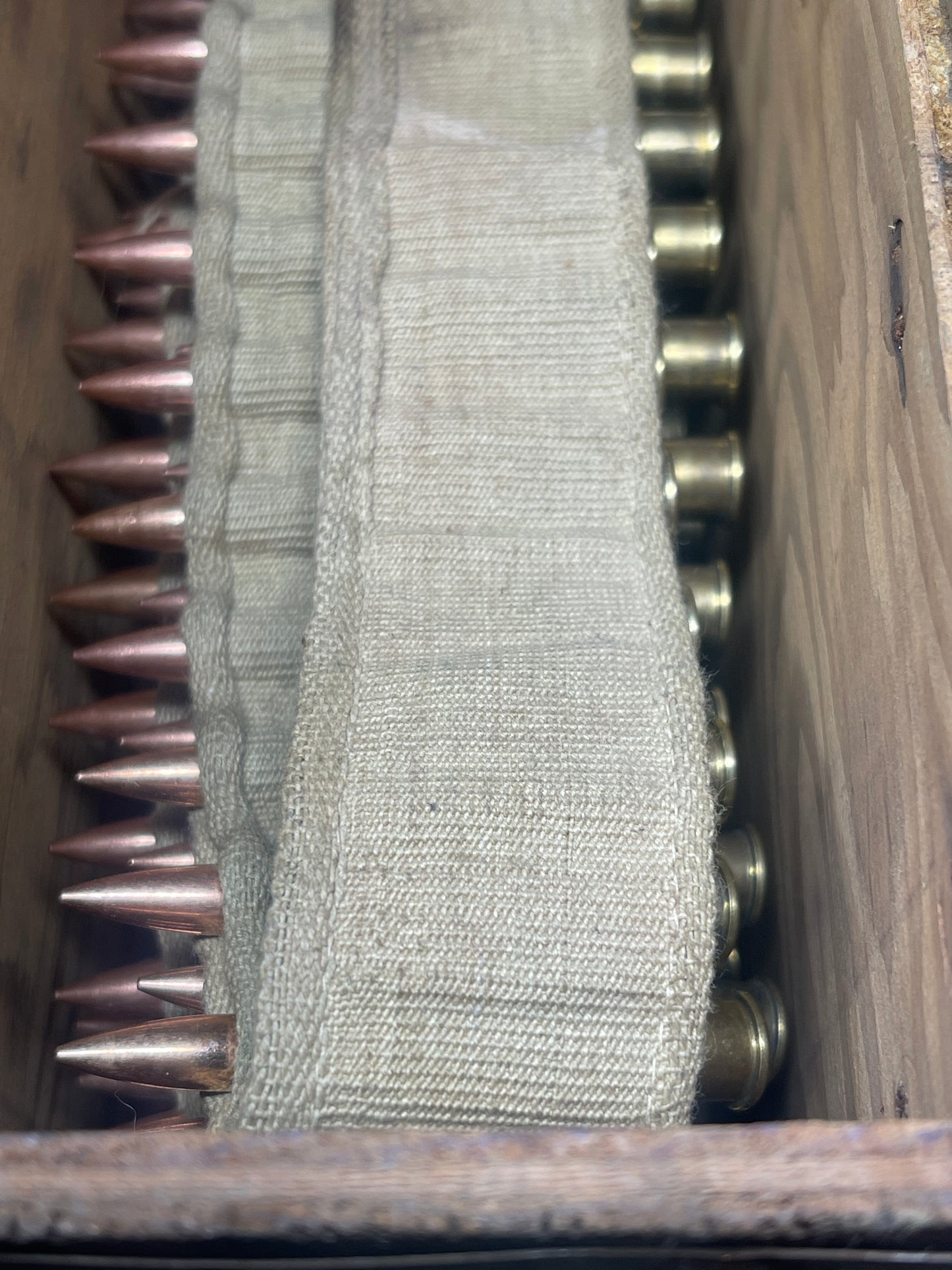 1 x South African Ammunition Box containing a 250 Rnd's 303 Vickers Machine Gun Belt