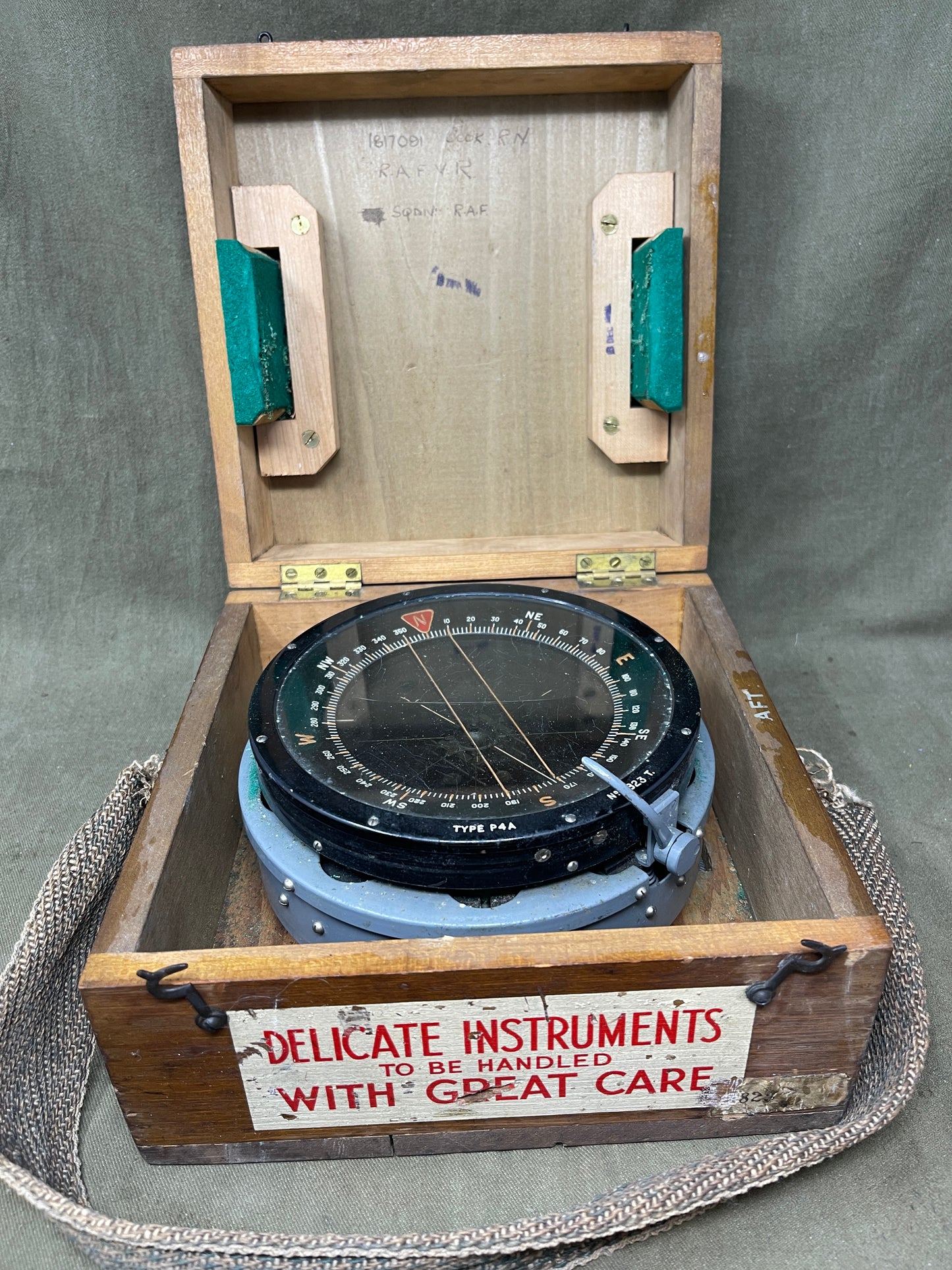 "Royal Air Force RAF Compass, Navigational, Type P4A (RAF Ref 5823T) for Sale β Collectible WWII Aviation Artifact"