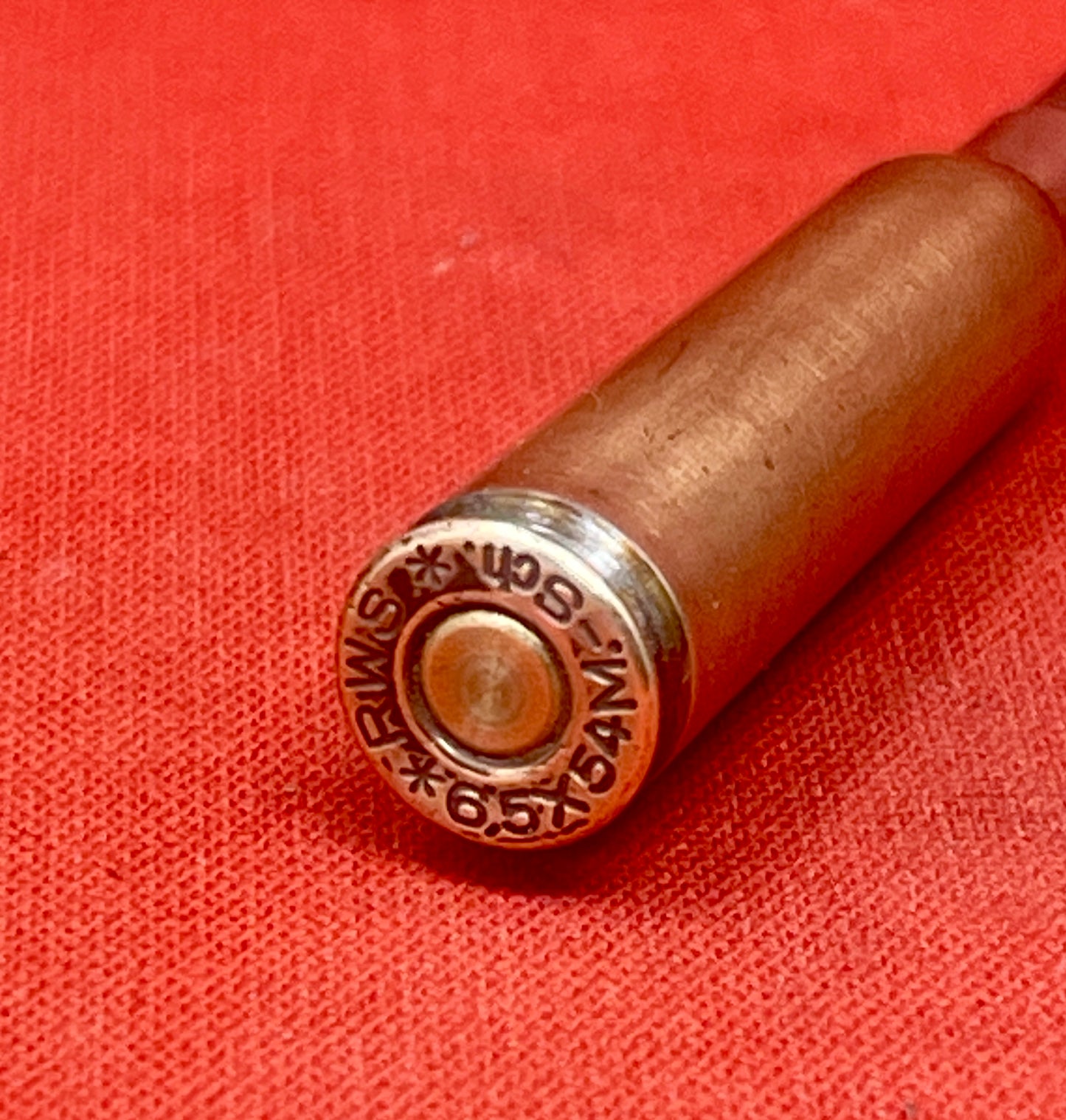 INERT 6.5x54 M Swedish Brass Cartridge Case RWS