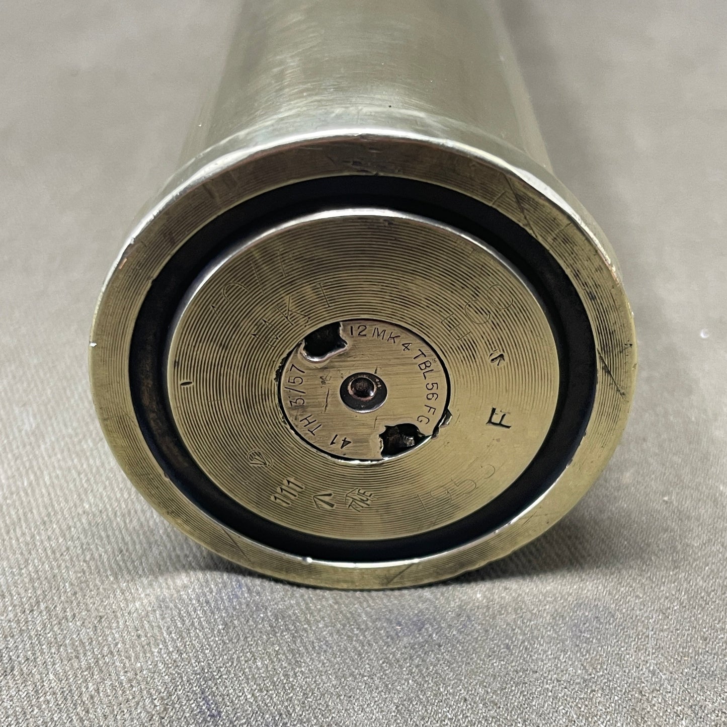 40mm 40/70 MK 1 Empty Brass Cartridge Case 1953 dated