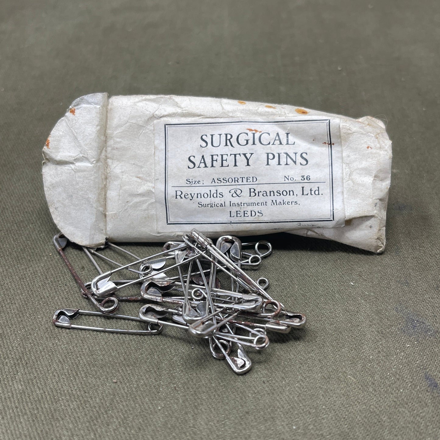 WW2 Vintage Pack of Safety Pins