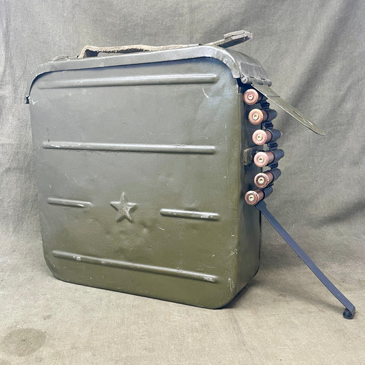 Original Russian Maxim Ammunition box . With 50 x INERT 7.62x54 Round