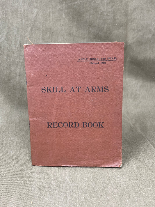 Original WW2 Soldiers Skill At Arms Record Book