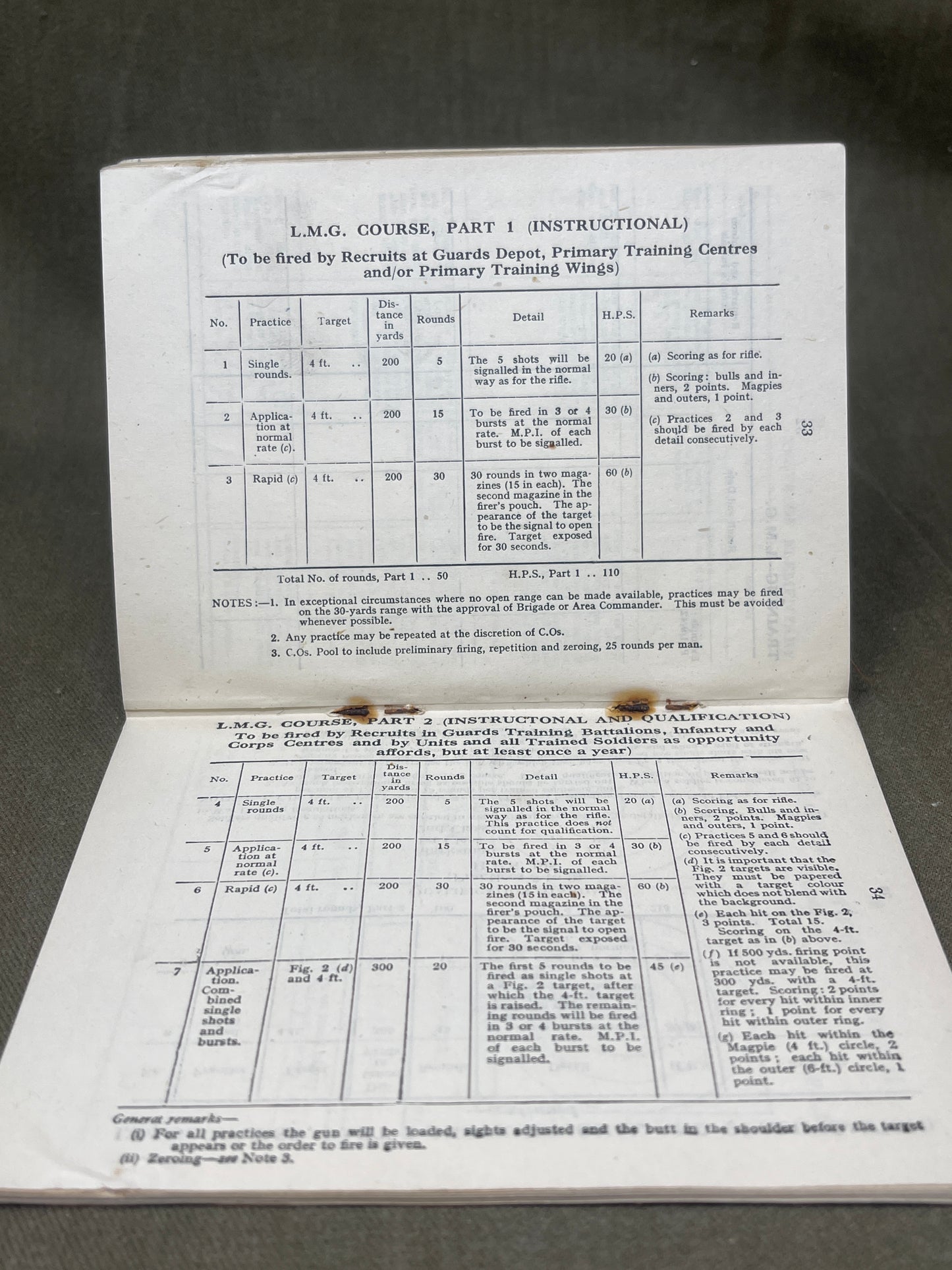 Original WW2 Soldiers Skill At Arms Record Book