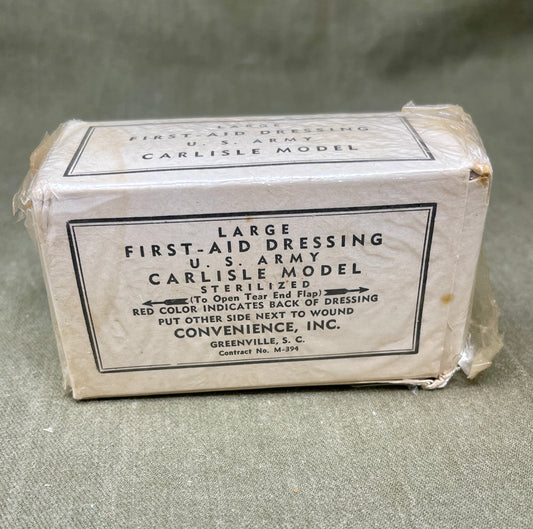 Large First Aid Dressing U.S. Army Carlisle Model Convenience Inc.