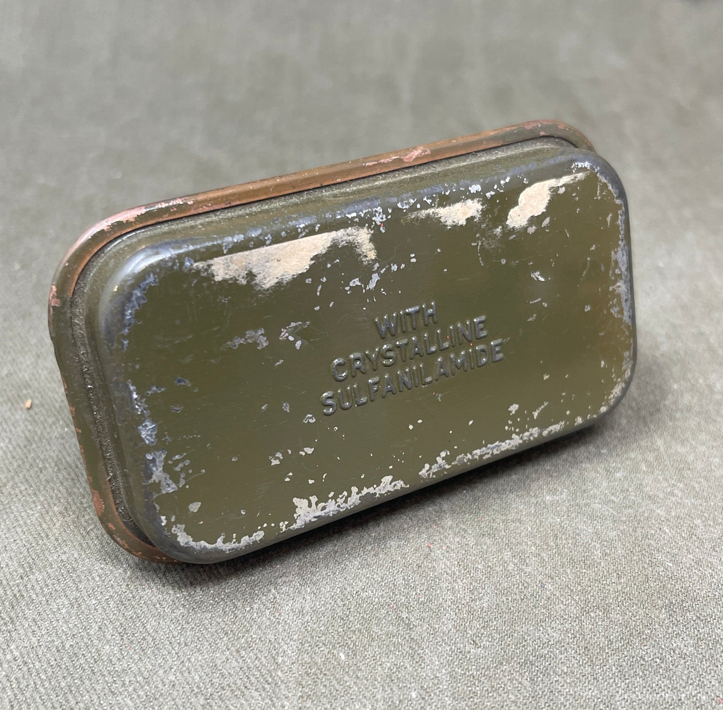 Olive Drab US Army Dressing First Aid Packet US Govt Carlisle Model by Bauer & Black Div of The Kendall Co Chicago