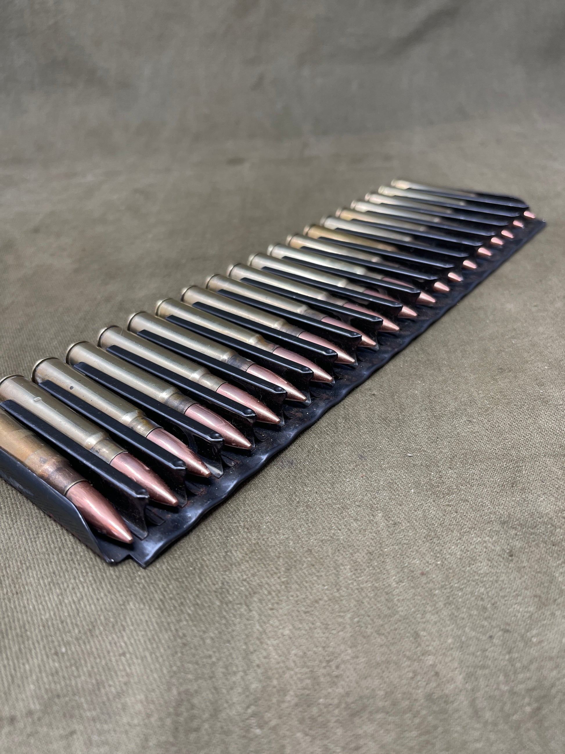 BREDA Machine Gun 7.92mm Inert Stripper Clip 8x57 Mauser Rounds 8mm