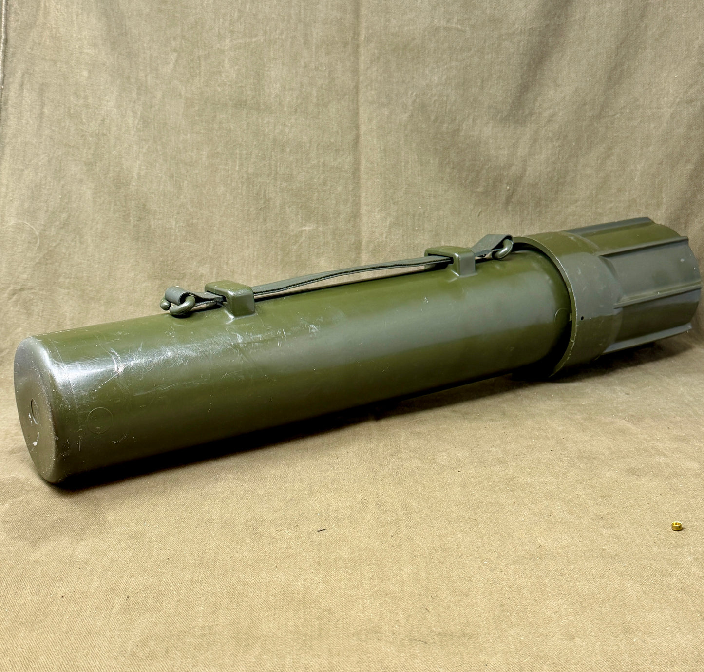 Original British Army 81mm Mortar Round Case – Inert Military Collectable