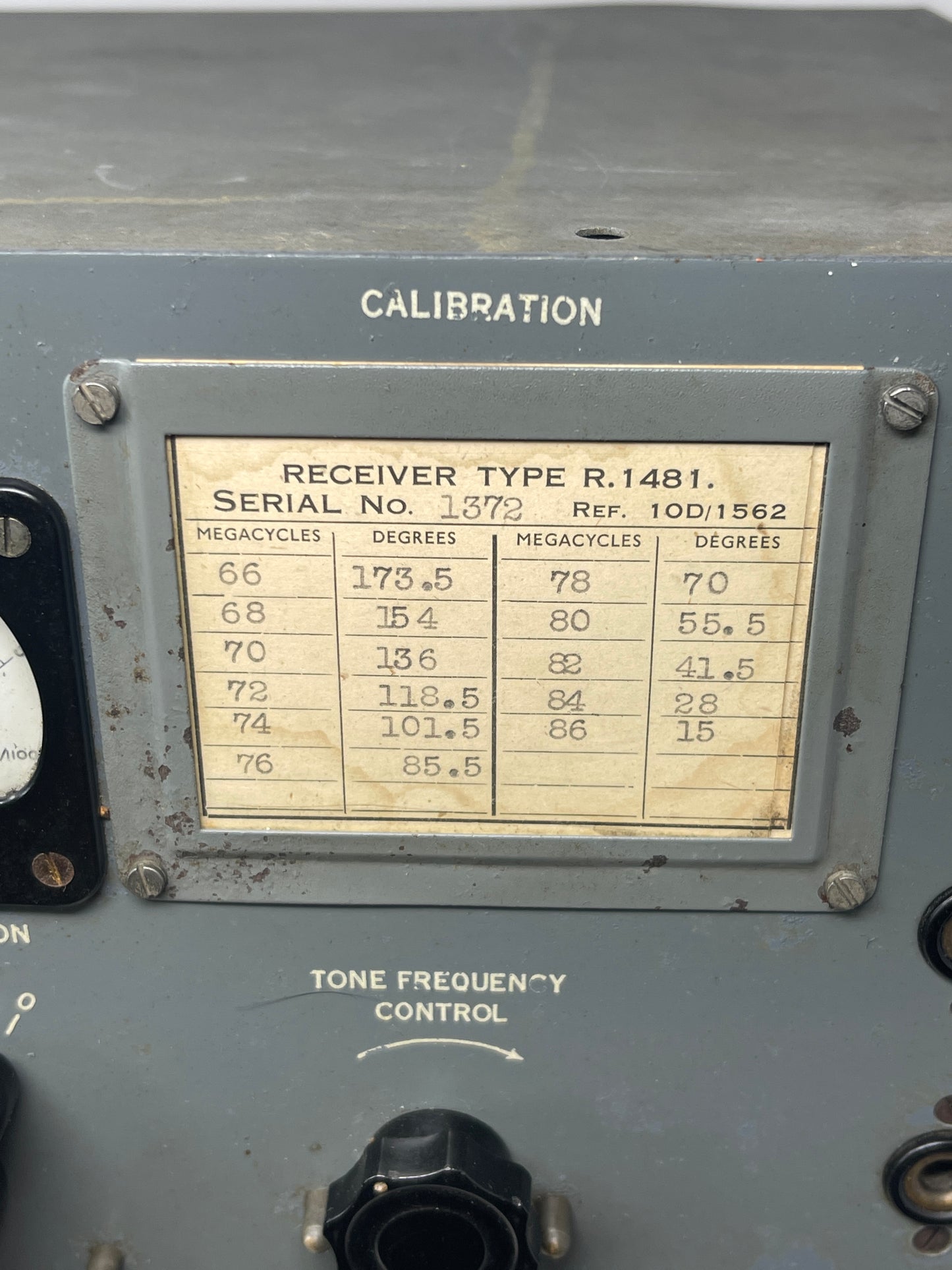 Air Ministry RAF R1132 Receiver Set with R1139 Power Supply