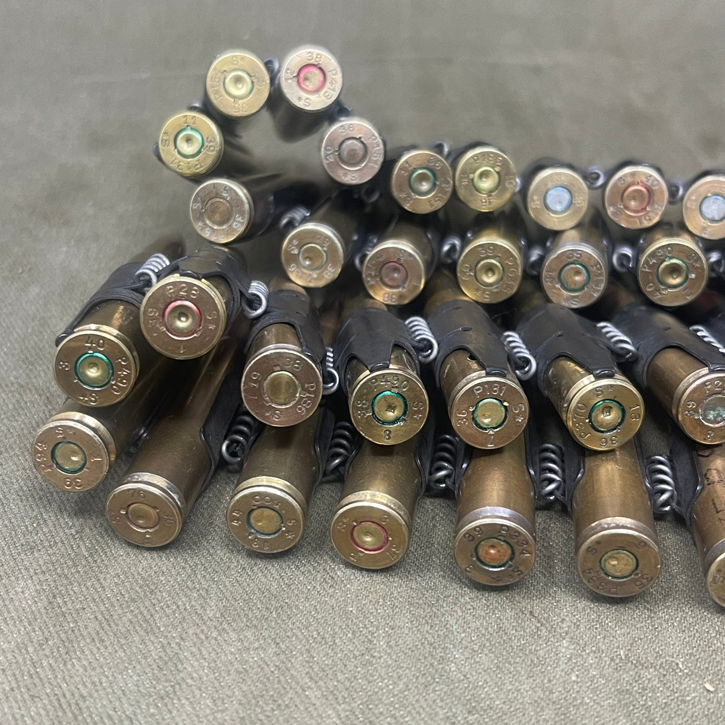 100 x INERT  WW2 Issued Wehrmacht 7.92  MG34 /MG42 Machine Gun Belt