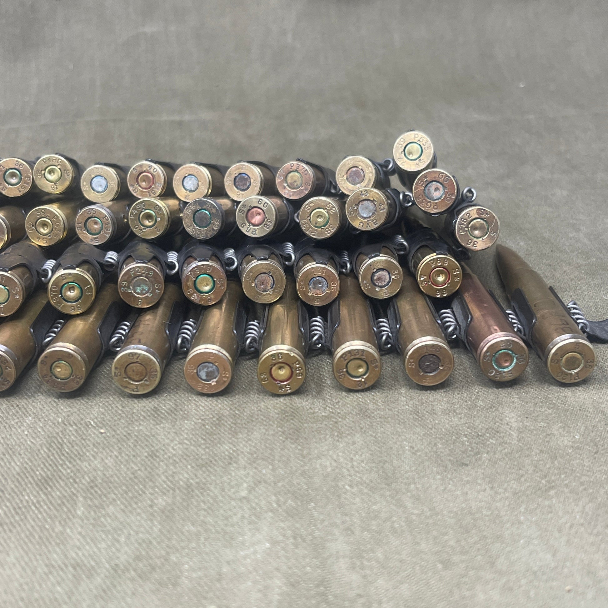 100 x INERT  WW2 Issued Wehrmacht 7.92  MG34 /MG42 Machine Gun Belt