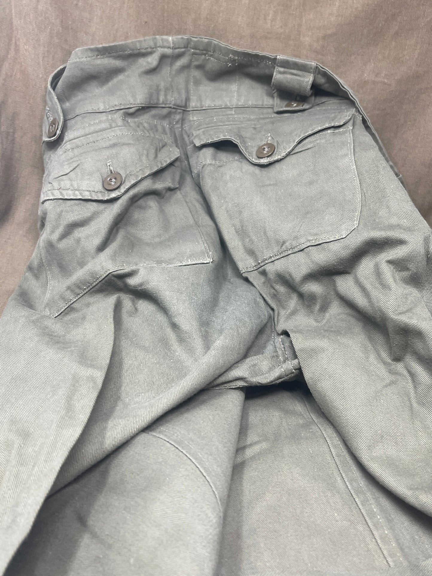 Original 1950s British Army Jungle Green Trousers– Excellent Condition