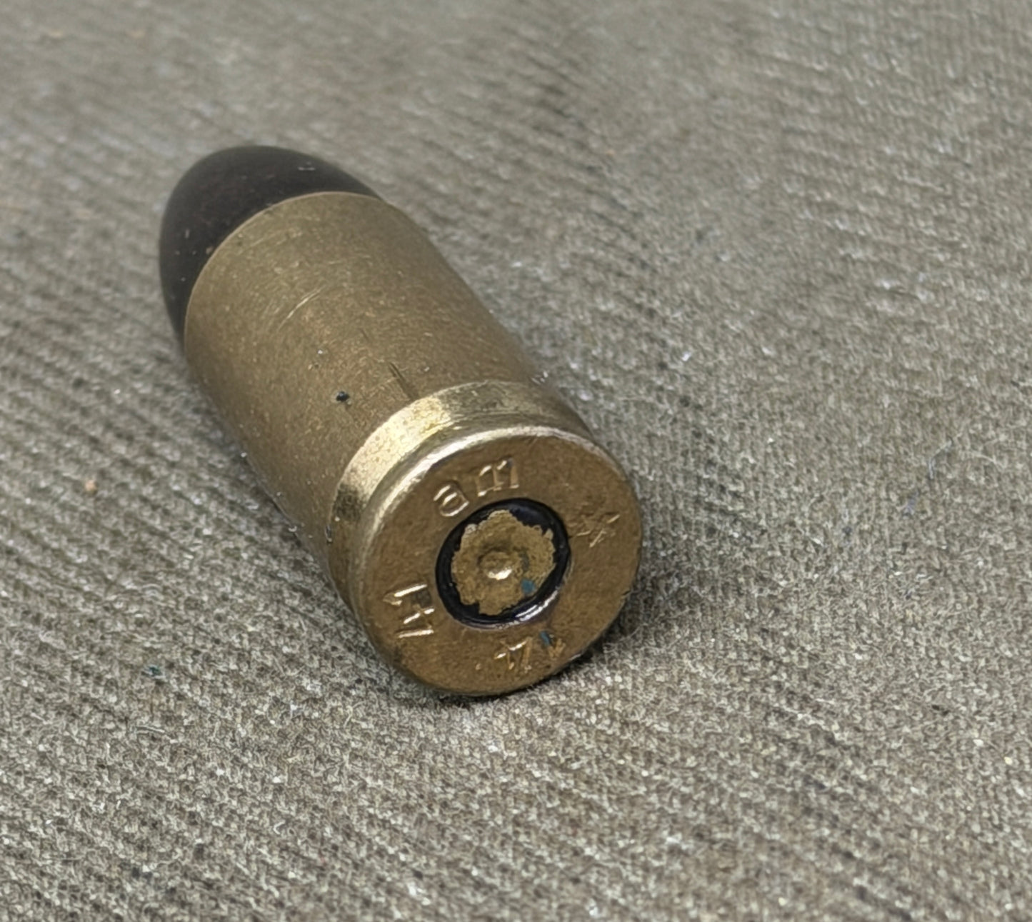 Original Inert WWII German 9mm Parabellum Cartridge – am 4 1941 – Gustloff-Werke