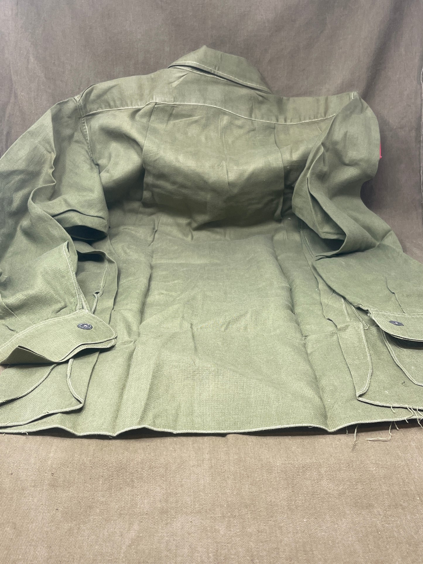 1950s British Army Jungle Green Shirt/Jacket β 48th Gurkha Division & Home Counties Brigade Badges (37β39" Chest)