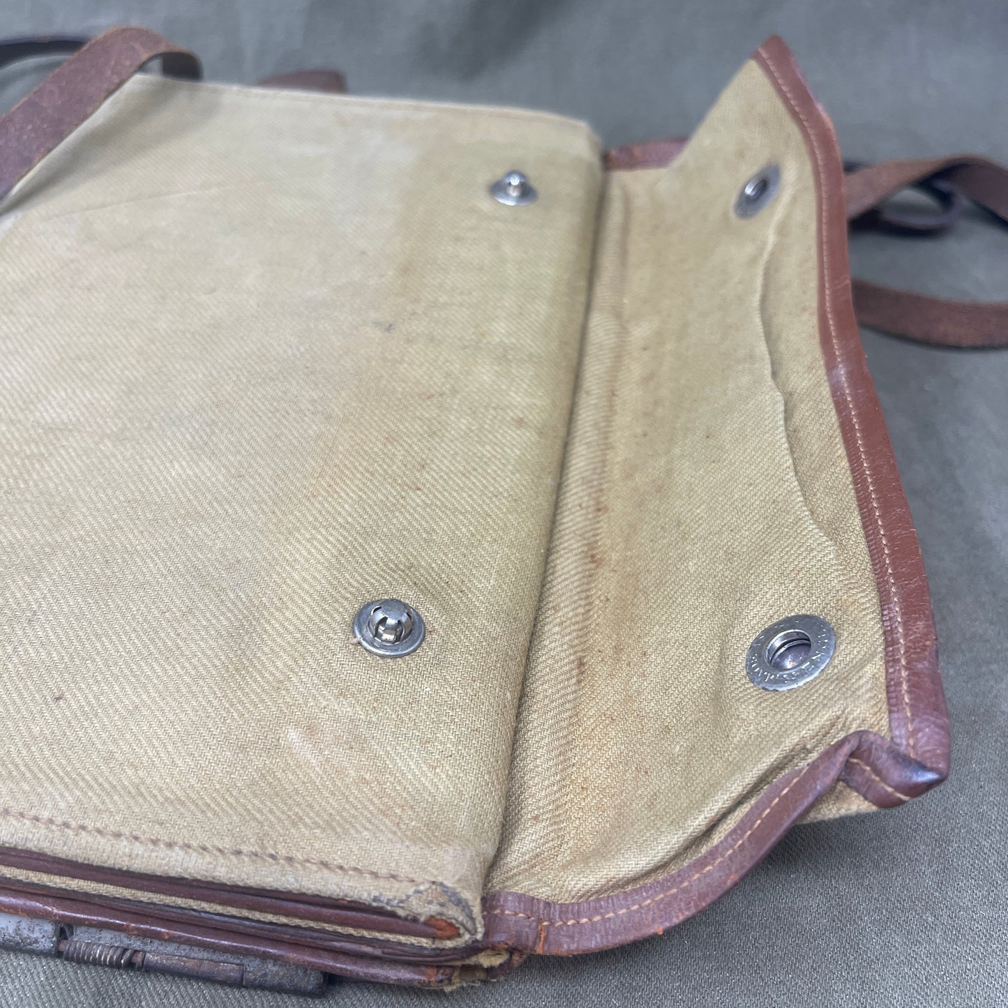 WW1 British Webbing Officers Map Case