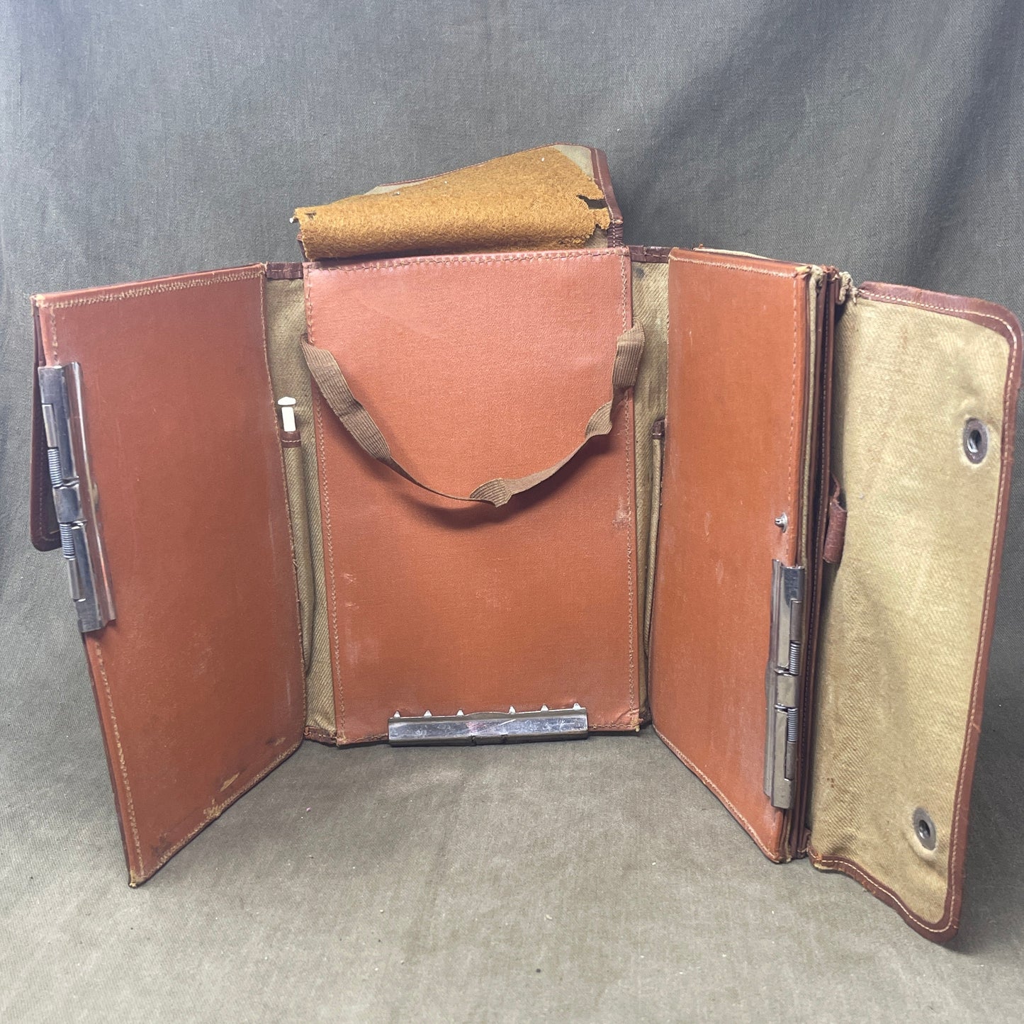 WW1 British Webbing Officers Map Case