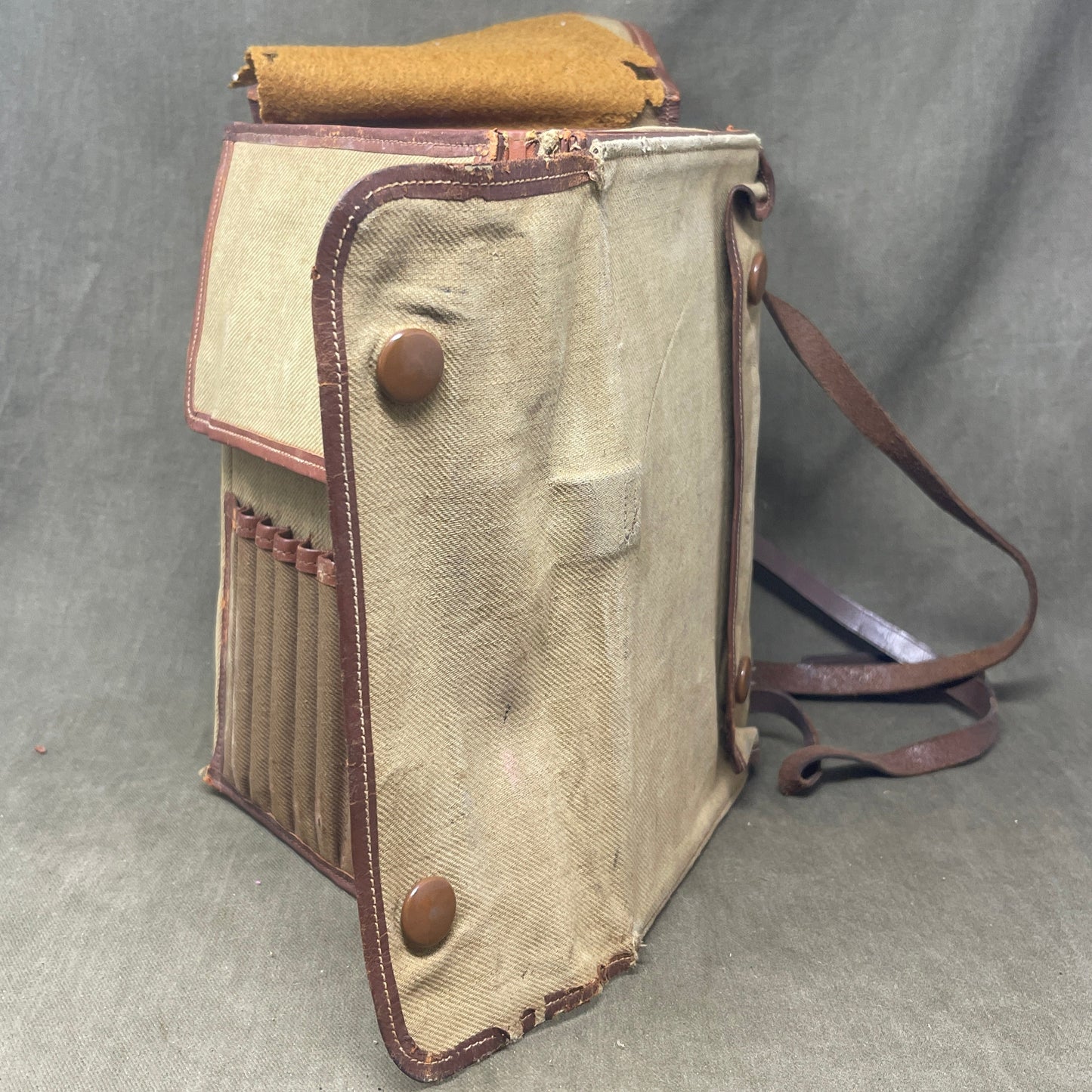WW1 British Webbing Officers Map Case