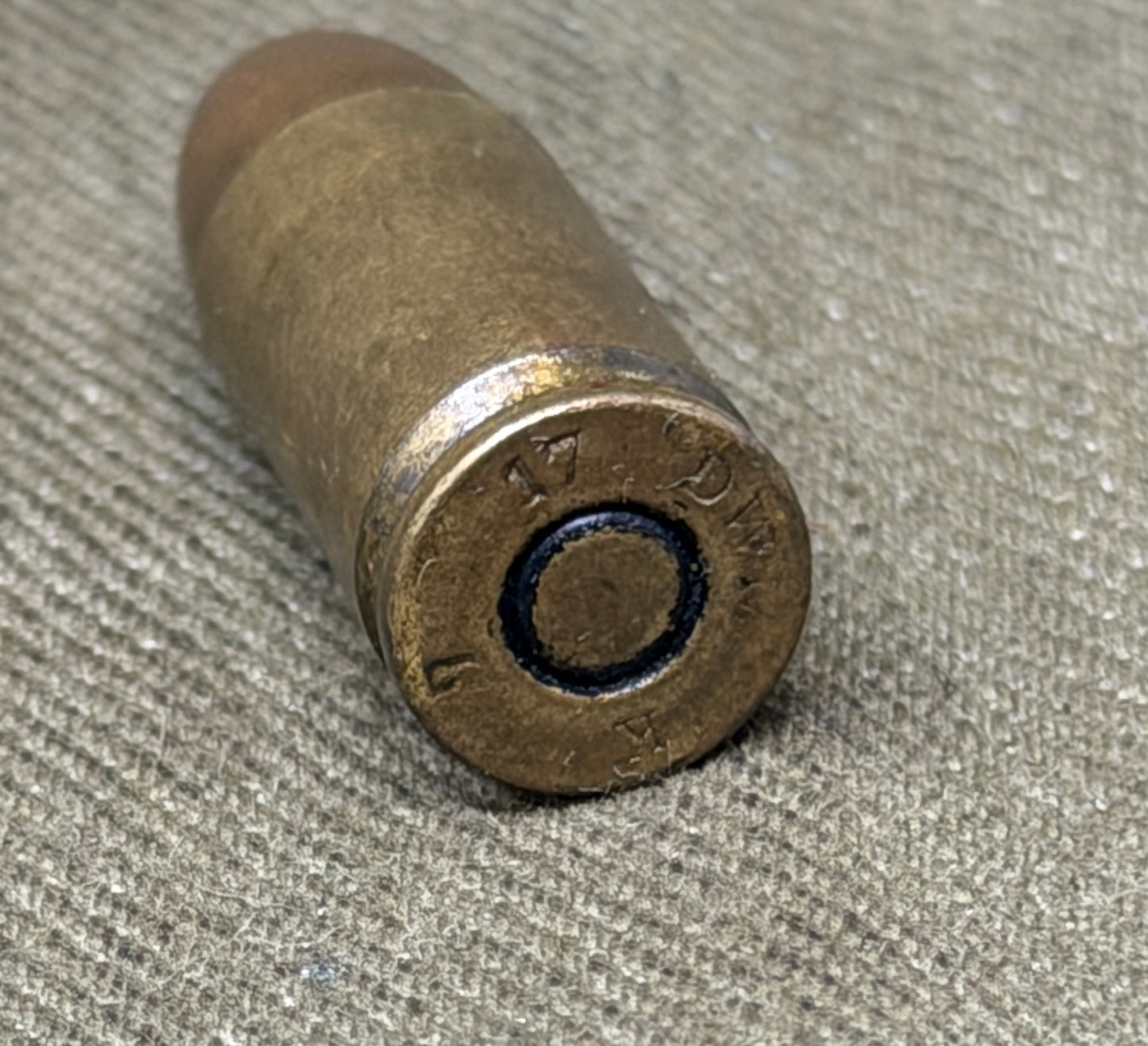 Original Inert WWI German 9mm Parabellum Cartridge – DWM 1917 Dated – Imperial German Army
