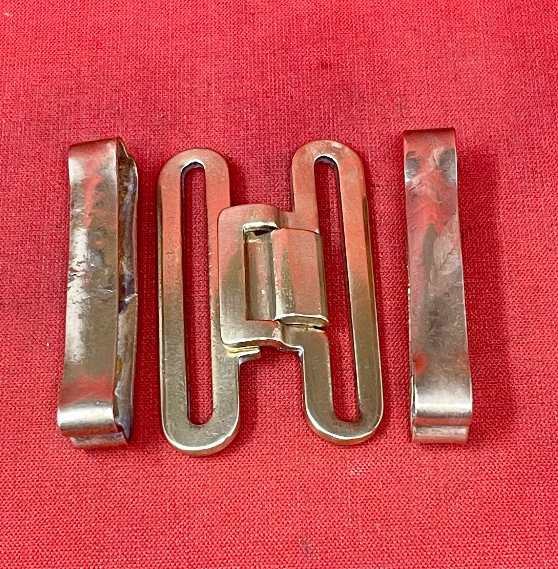 British Brass 1937 Pattern Brass Buckle and Brass Keepers